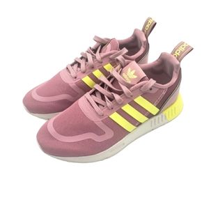 ADIDAS Original Purple Yellow Sneakers Size 7.5